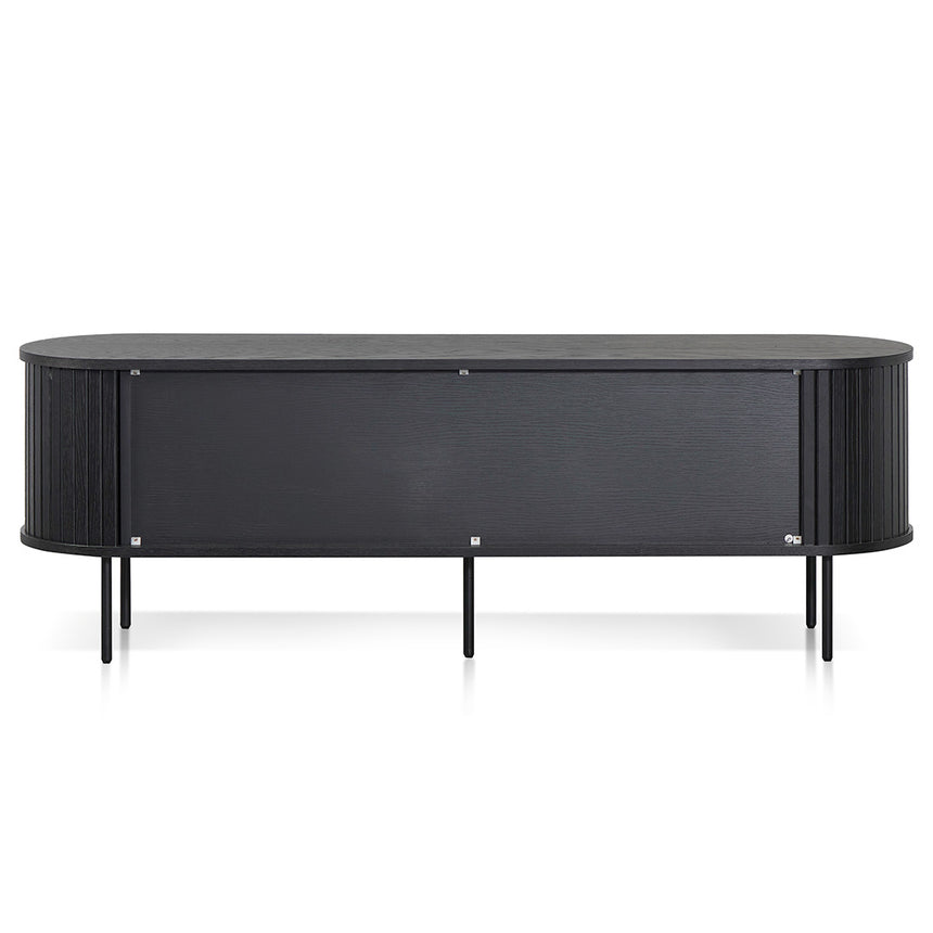1.6m TV Entertainment Unit | Full Black | Myka Home - View 6