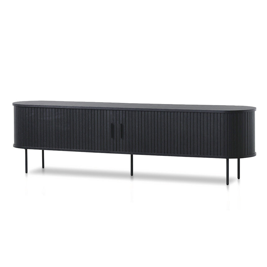 1.6m TV Entertainment Unit | Full Black | Myka Home