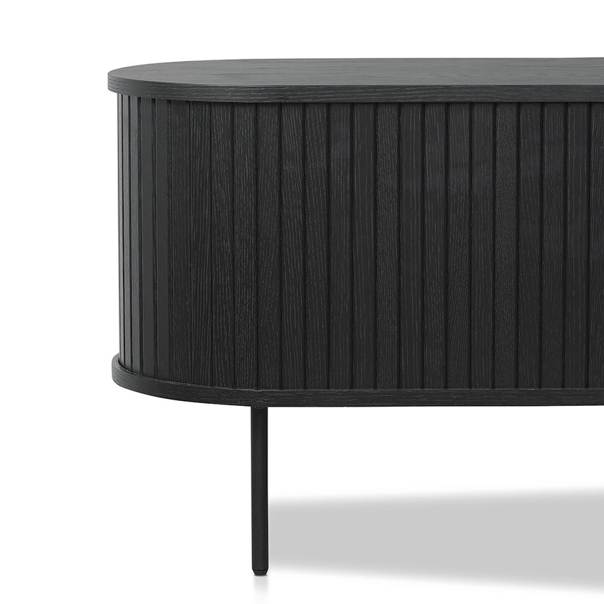 2m TV Entertainment Unit | Full Black | Myka Home - View 6