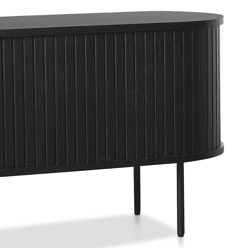 2m TV Entertainment Unit | Full Black | Myka Home - View 7