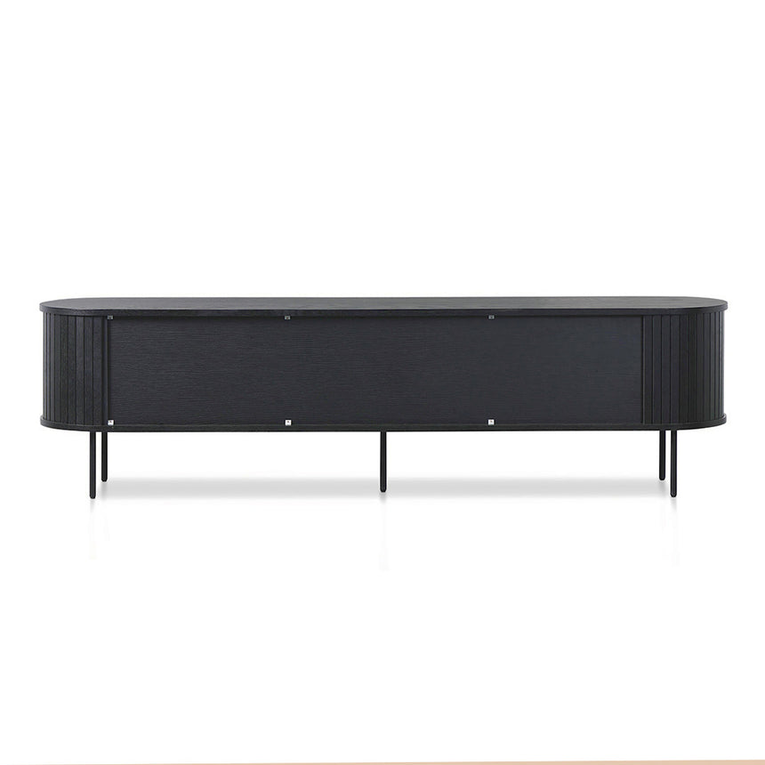 2m TV Entertainment Unit | Full Black | Myka Home - View 9