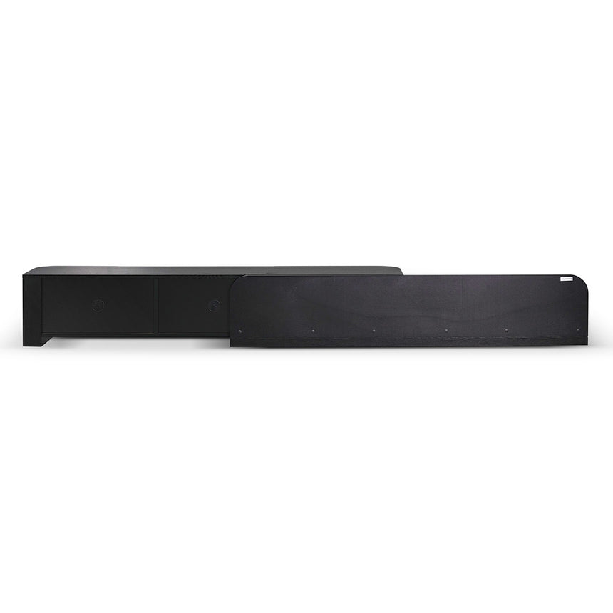 Expandable TV Entertainment Unit | Full Black Oak | Myka Home - View 15