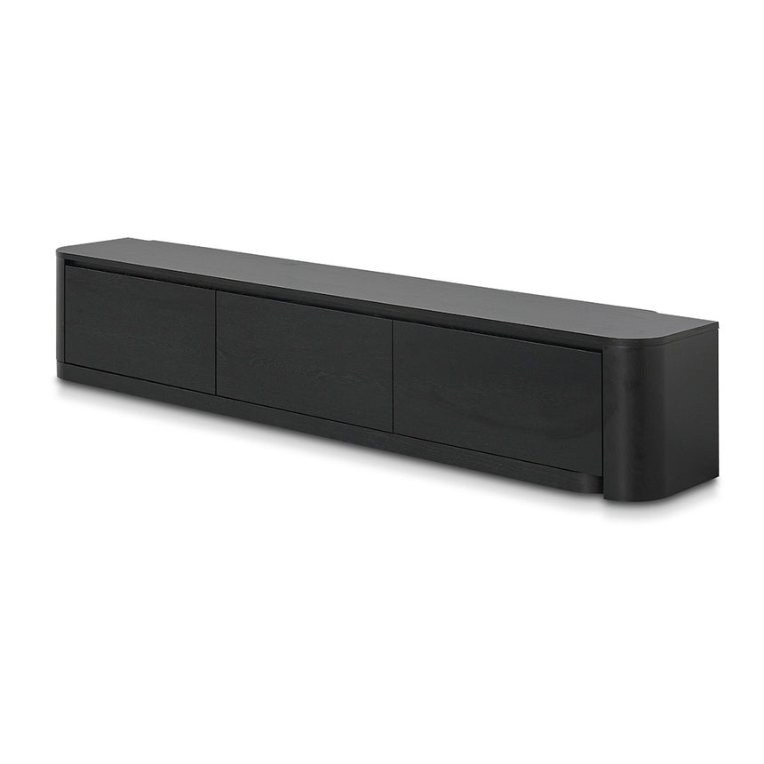 Expandable TV Entertainment Unit | Full Black Oak | Myka Home - View 2