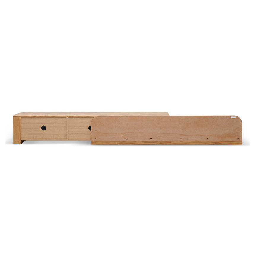 Expandable TV Entertainment Unit | Natural Oak | Myka Home - View 15