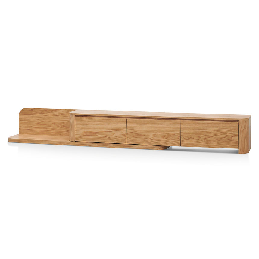 Expandable TV Entertainment Unit | Natural Oak | Myka Home