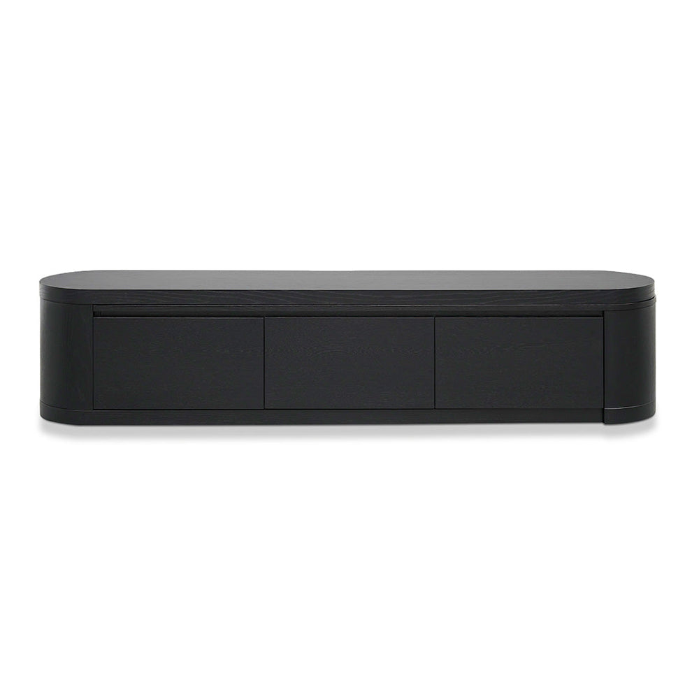 Extendable TV Entertainment Unit | Full Black Oak | Myka Home - View 2