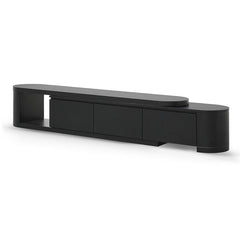 Extendable TV Entertainment Unit | Full Black Oak | Myka Home