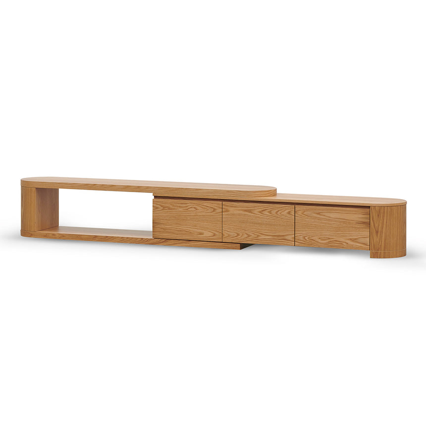 Extendable TV Entertainment Unit | Natural Oak | Myka Home