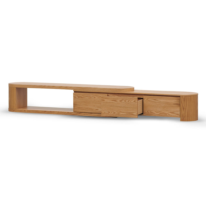 Extendable TV Entertainment Unit | Natural Oak | Myka Home - View 6