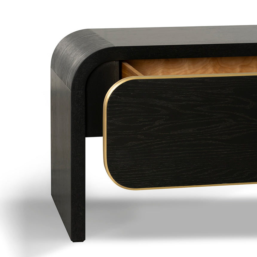 2m TV Entertainment Unit | Textured Espresso Black | Myka Home - View 8
