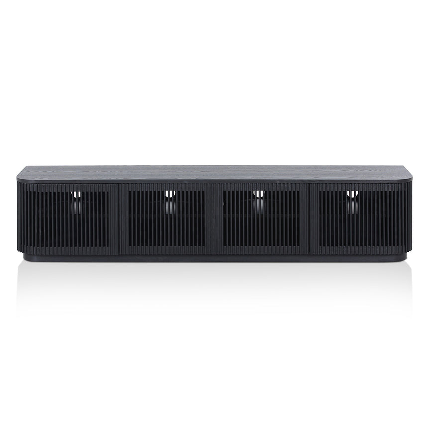 2m TV Unit | Full Black | Myka Home - View 2