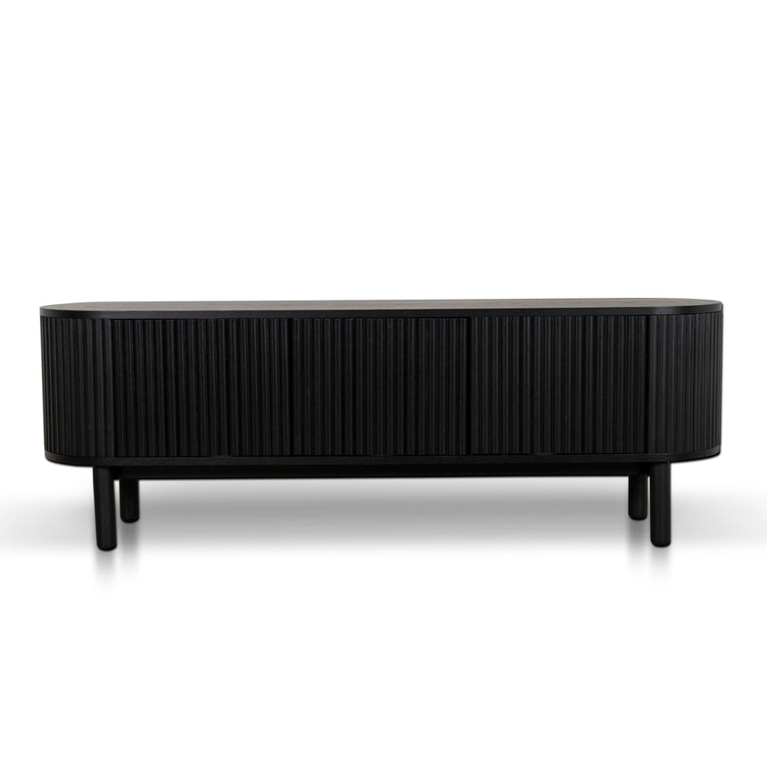 1.6m TV Entertainment Unit | Full Black | Myka Home - View 2