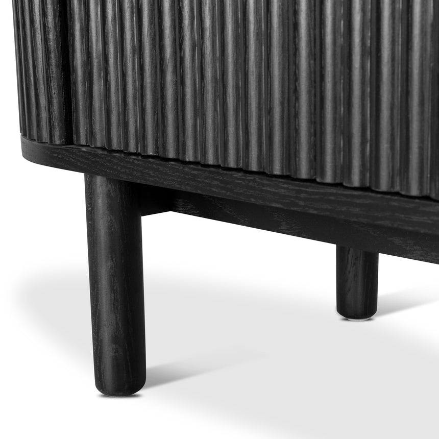 2m TV Entertainment Unit | Full Black | Myka Home - View 14