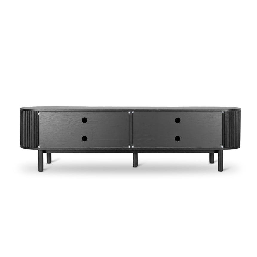 2m TV Entertainment Unit | Full Black | Myka Home - View 7