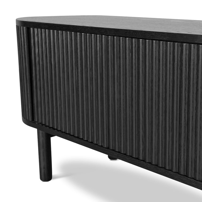 2m TV Entertainment Unit | Full Black | Myka Home - View 9