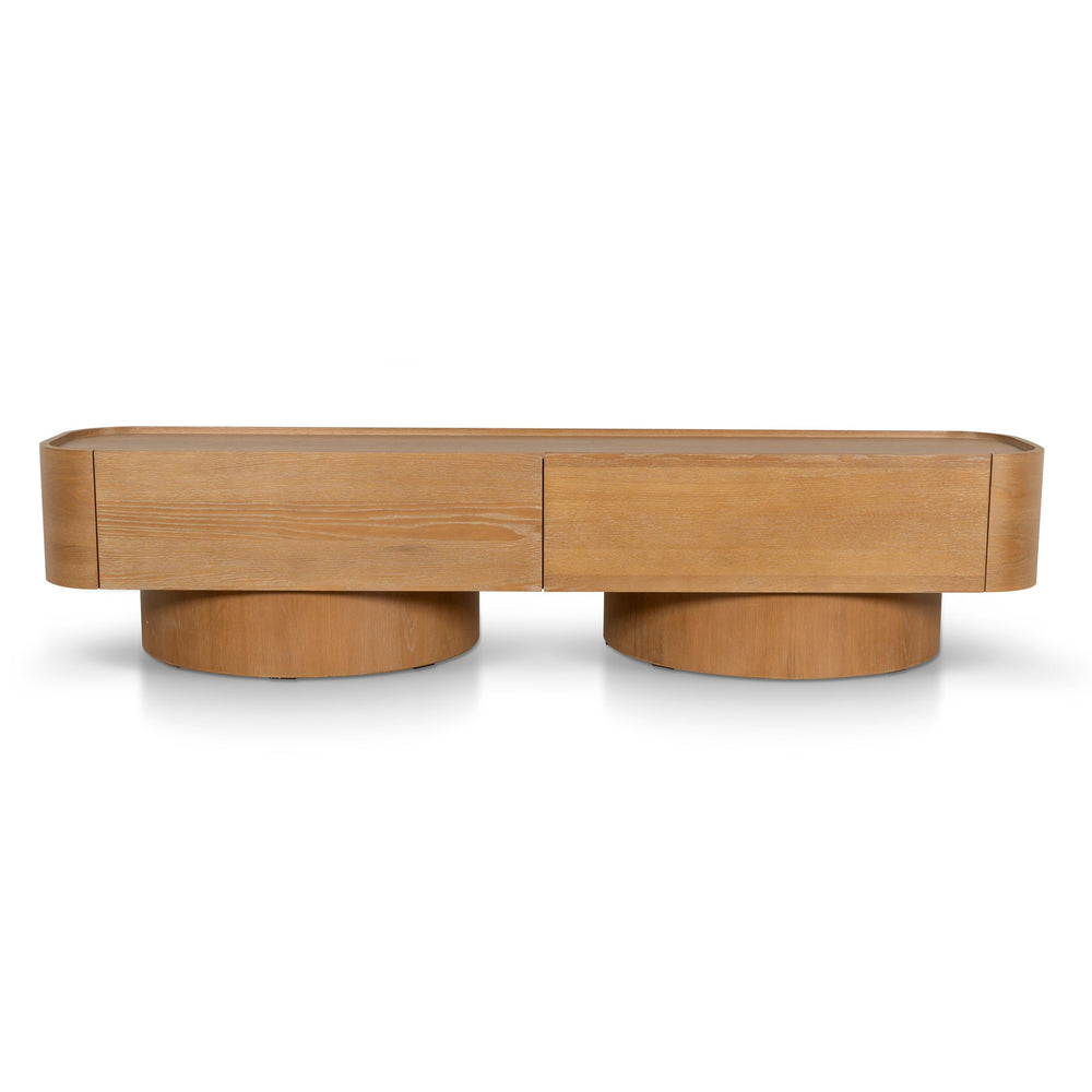 2.2m TV Entertainment Unit | Dusty Oak | Myka Home - View 8
