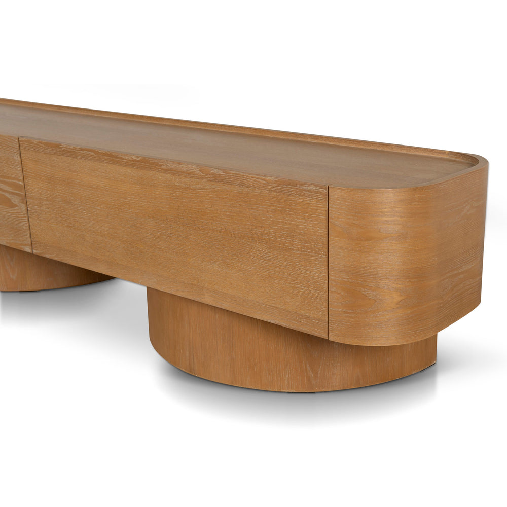 2.2m TV Entertainment Unit | Dusty Oak | Myka Home - View 9