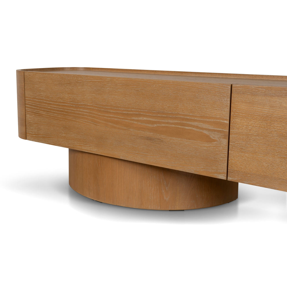 2.2m TV Entertainment Unit | Dusty Oak | Myka Home - View 6