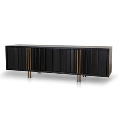 2m TV Entertainment Unit | Textured Espresso Black | Myka Home