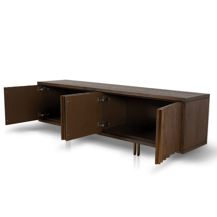 2m TV Entertainment Unit | Caramel Oak | Myka Home - View 10
