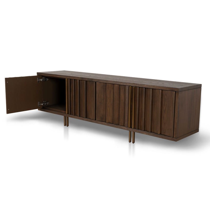 2m TV Entertainment Unit | Caramel Oak | Myka Home - View 11