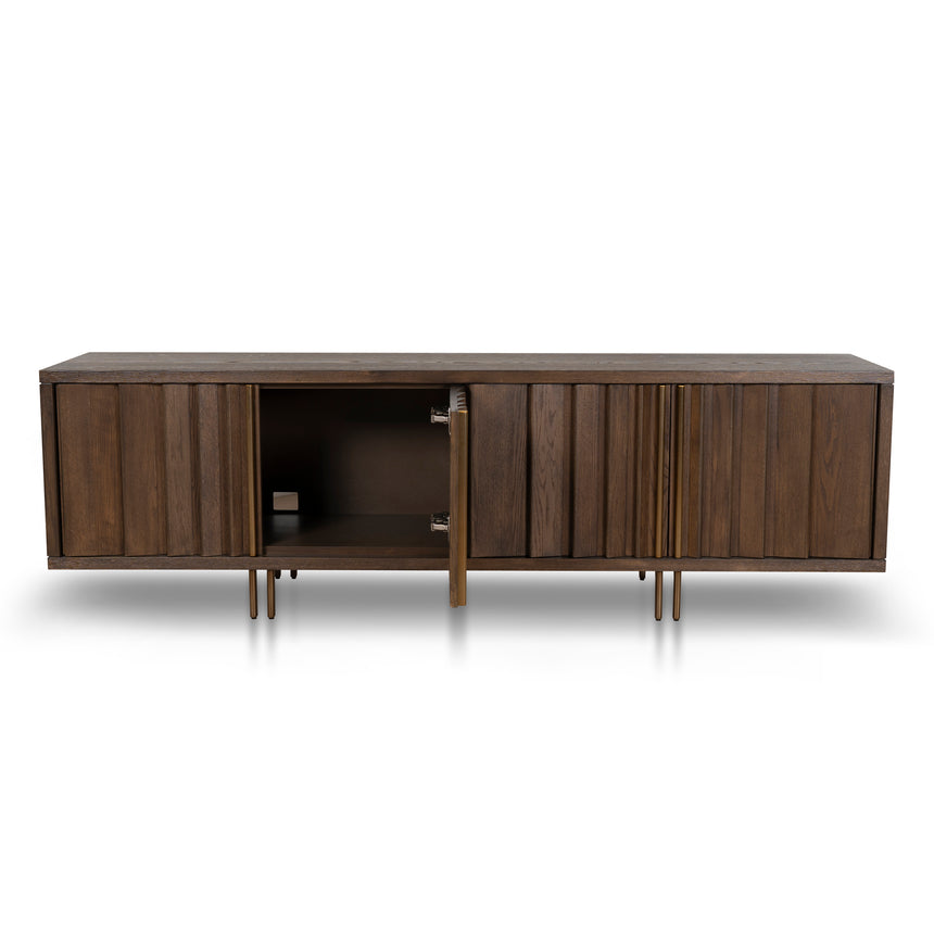 2m TV Entertainment Unit | Caramel Oak | Myka Home - View 3