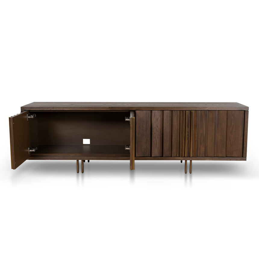 2m TV Entertainment Unit | Caramel Oak | Myka Home - View 4
