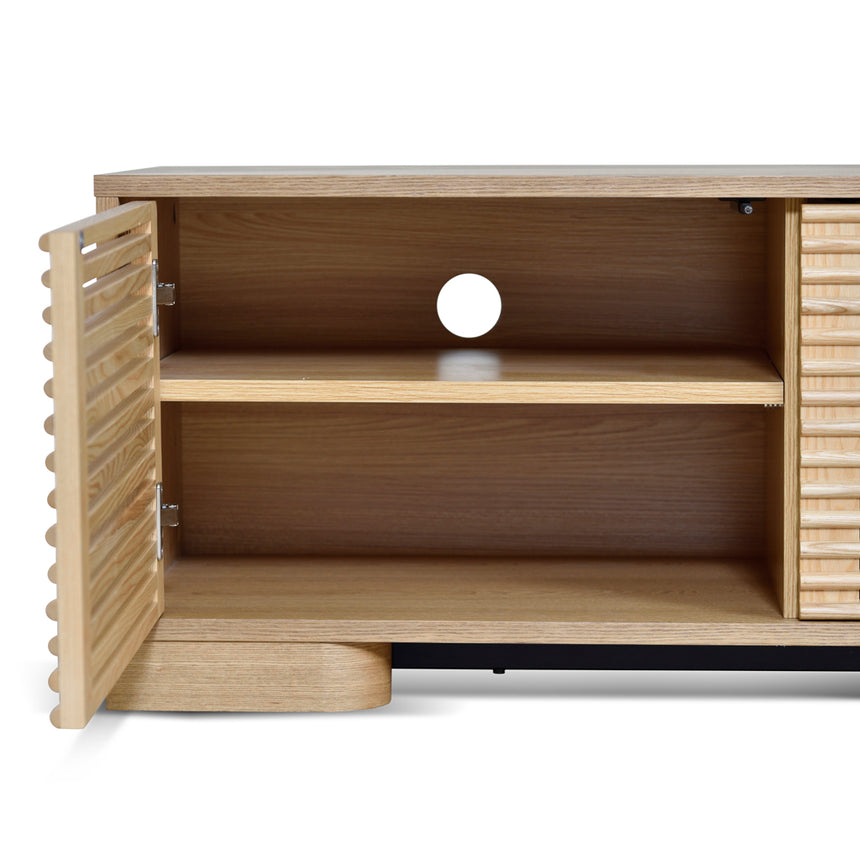 2.3m TV Entertainment Unit | Natural | Myka Home - View 6