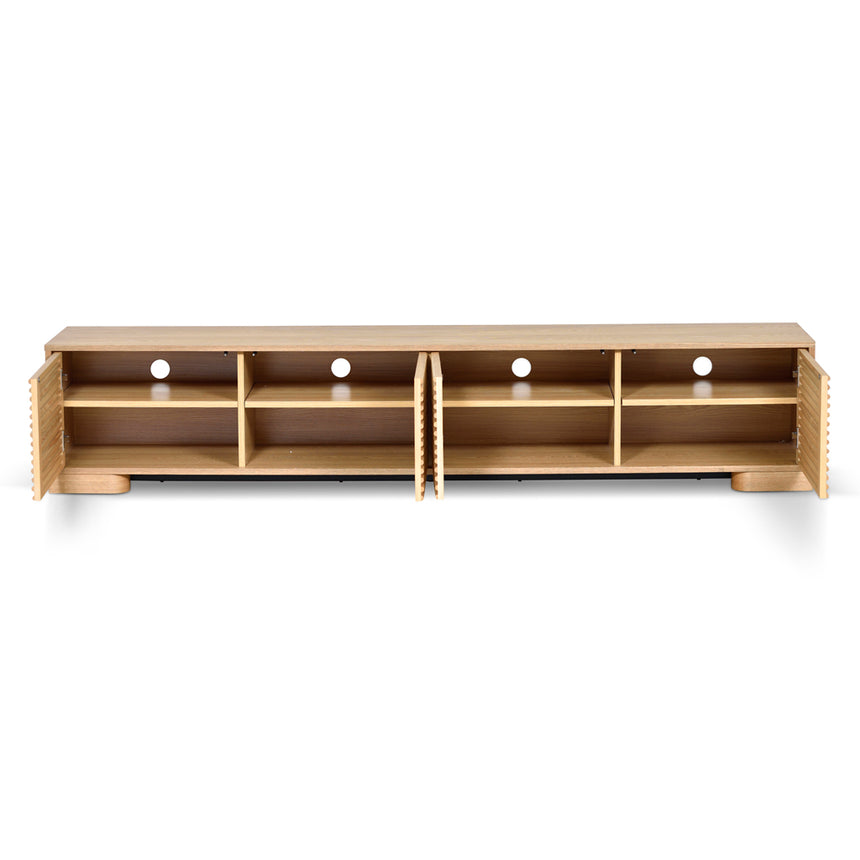 2.3m TV Entertainment Unit | Natural | Myka Home - View 3
