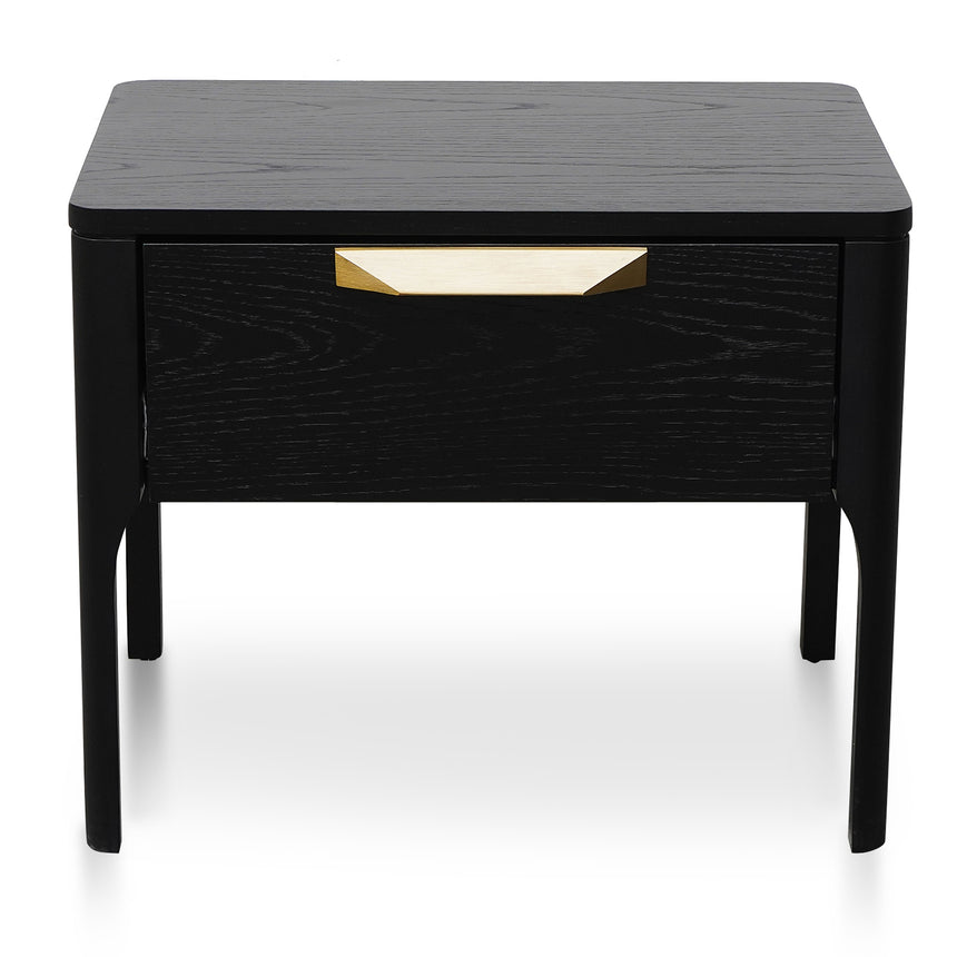 Bedside Table | Black Veneer | Myka Home - View 2