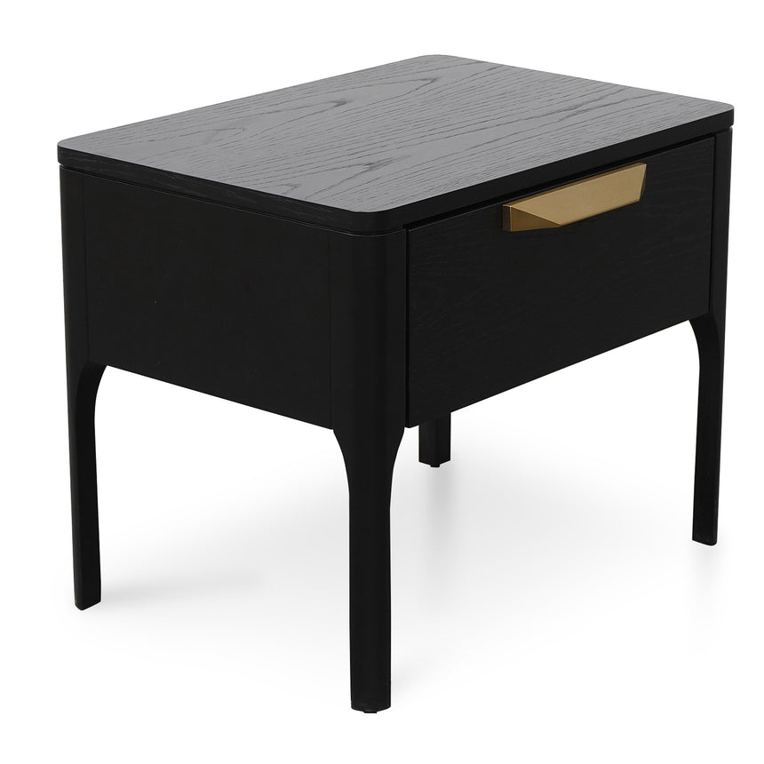 Bedside Table | Black Veneer | Myka Home - View 3