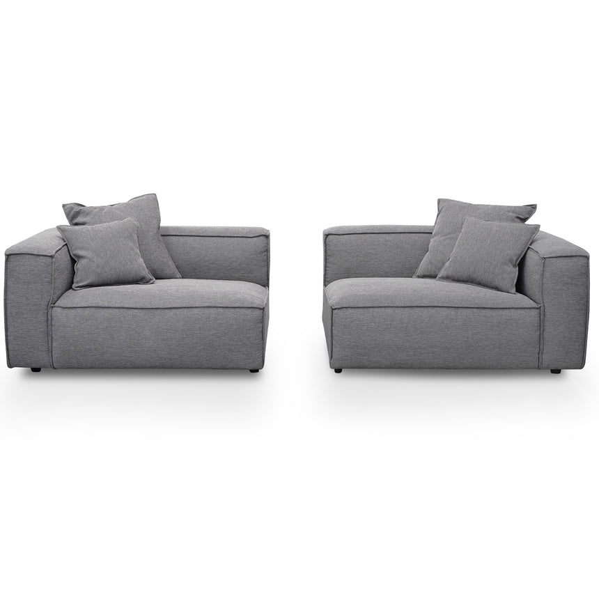 4 Seater Sofa with Cushion and Pillow - Graphite Grey - View 4