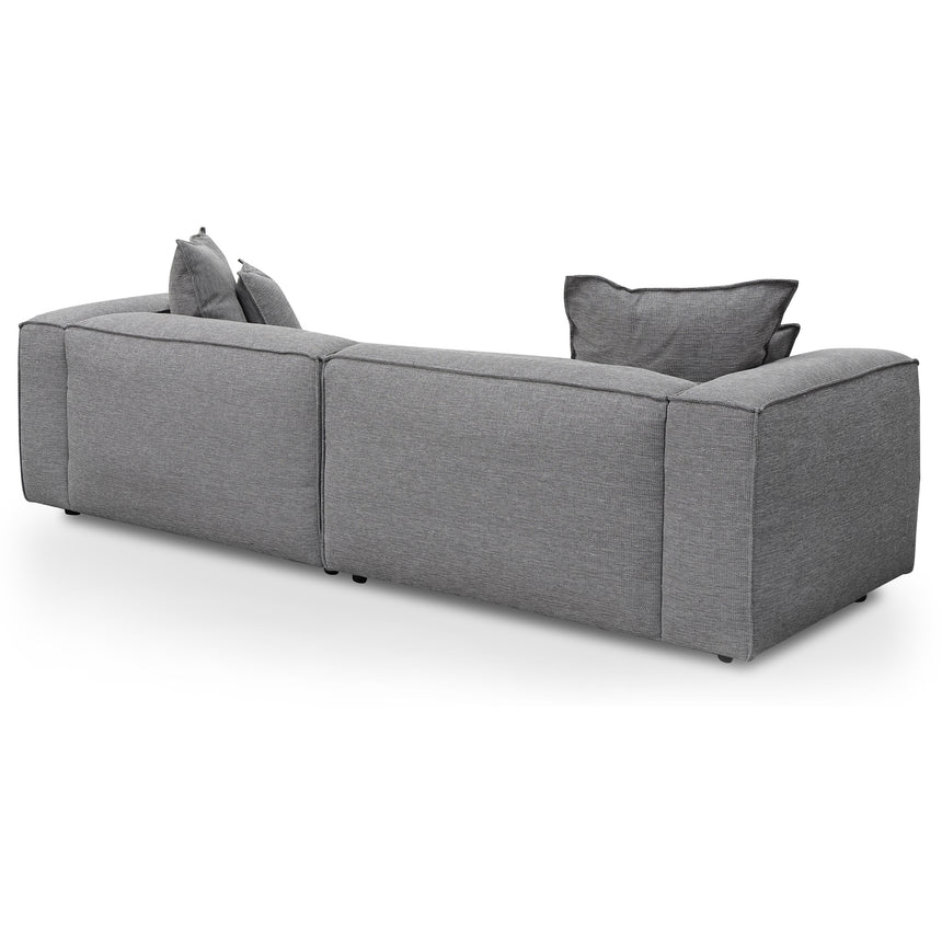 4 Seater Sofa with Cushion and Pillow - Graphite Grey - View 5