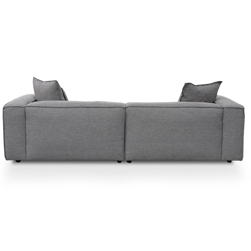 4 Seater Sofa with Cushion and Pillow - Graphite Grey - View 7