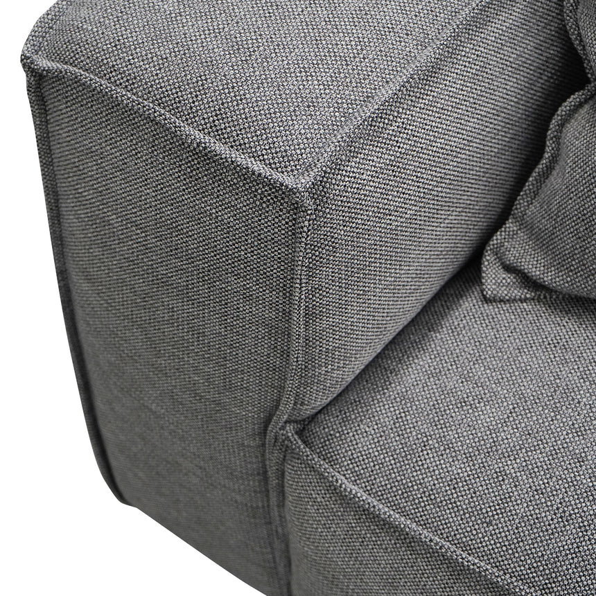 4 Seater Sofa with Cushion and Pillow - Graphite Grey - View 9