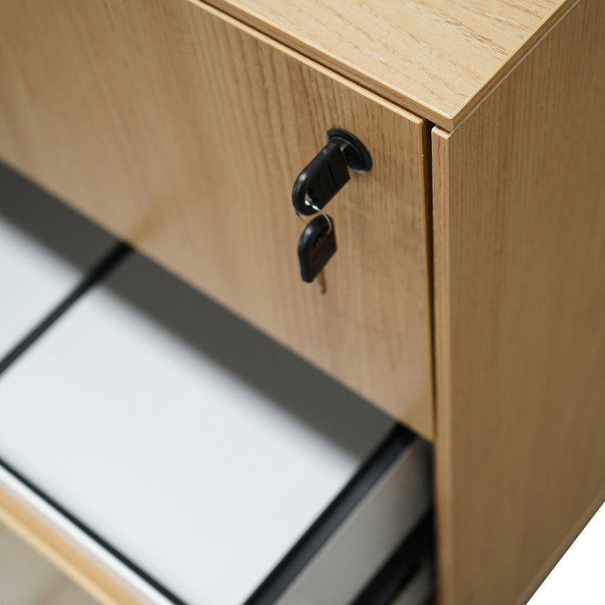 2 Drawer Lateral Filing Cabinet | Natural | Myka Home - View 8