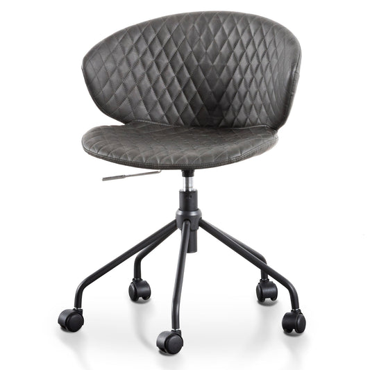 Office Chair | Charcoal with Black Base | Myka Home