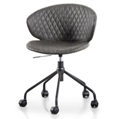 Office Chair | Charcoal with Black Base | Myka Home
