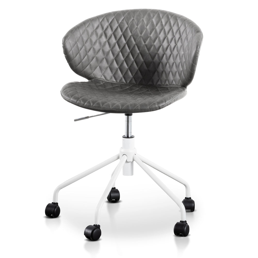 Office Chair | Charcoal with White Base | Myka Home