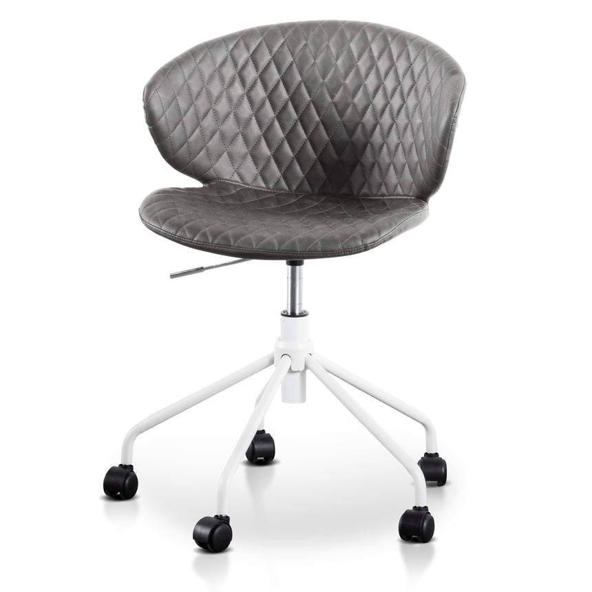 Office Chair | Charcoal with White Base | Myka Home