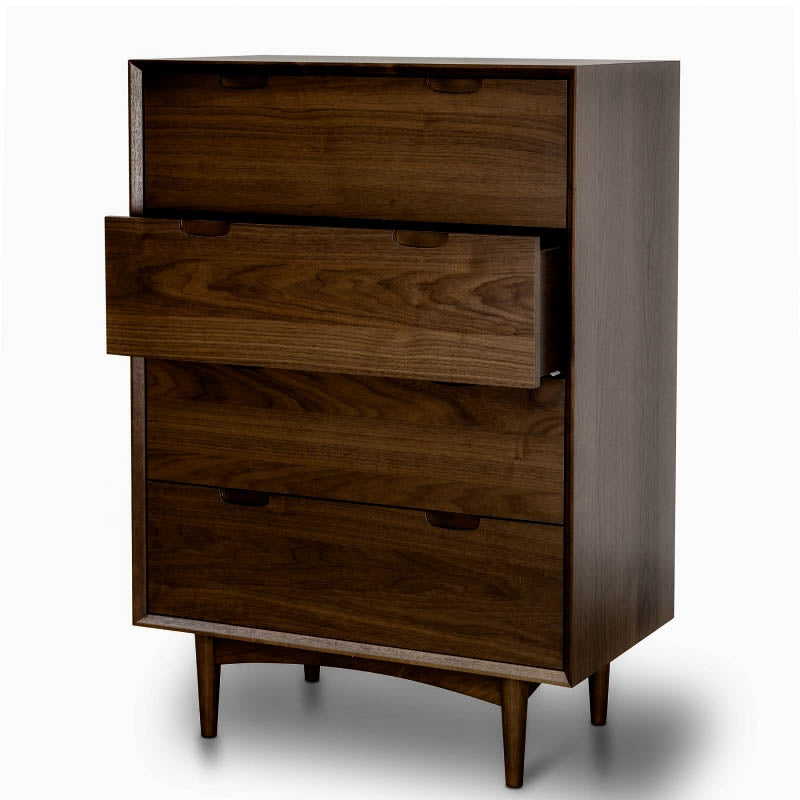 4 Drawer Chest - Walnut - View 3