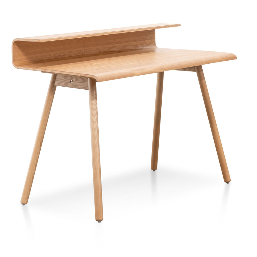 Wooden Home Office Desk | Natural | Myka Home - View 3