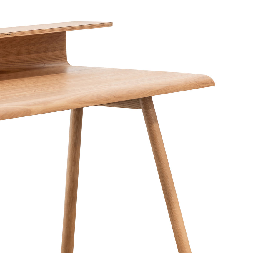 Wooden Home Office Desk | Natural | Myka Home - View 4