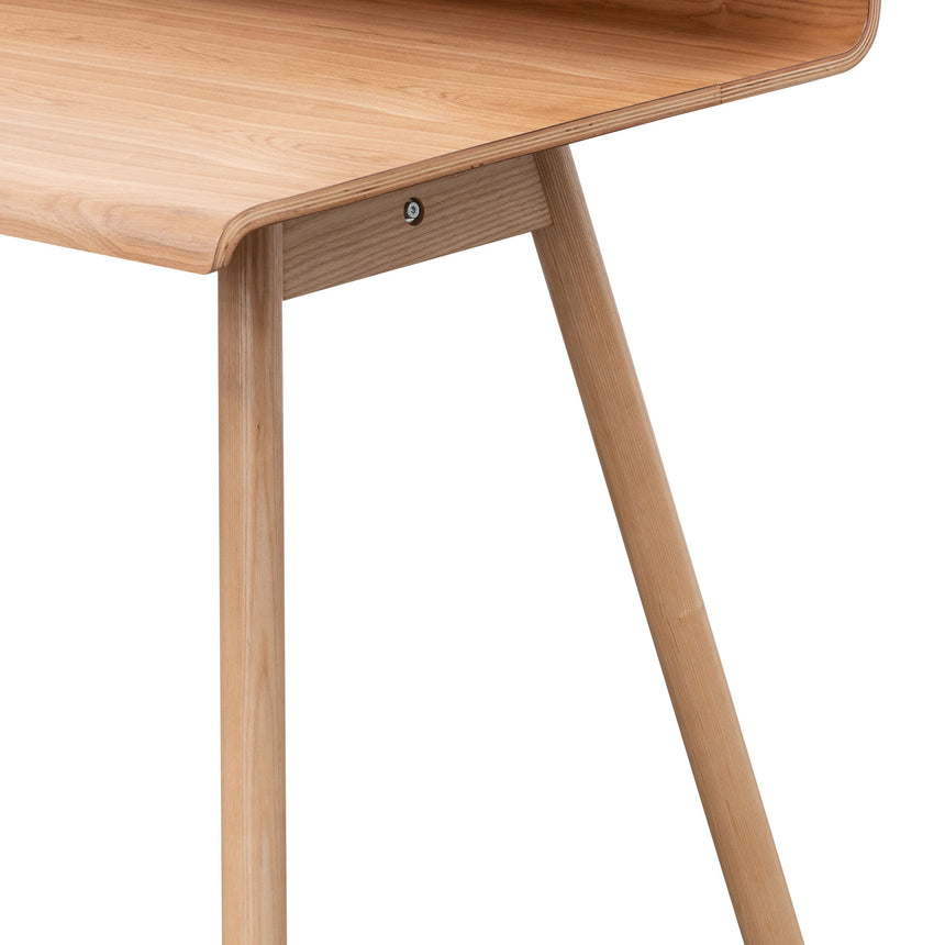 Wooden Home Office Desk | Natural | Myka Home - View 8