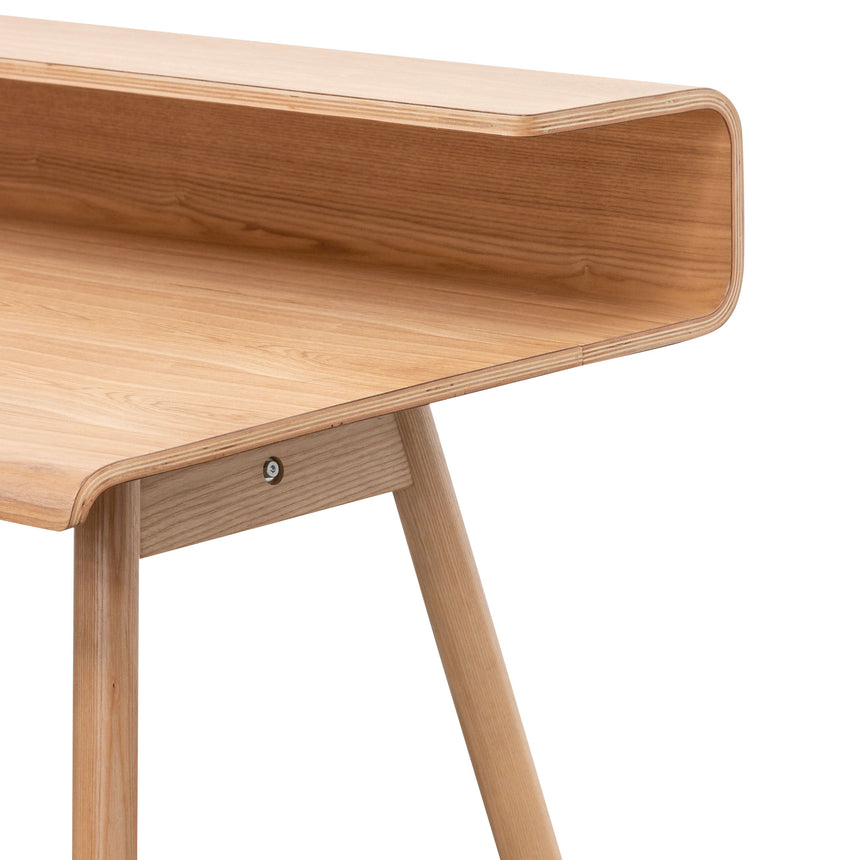 Wooden Home Office Desk | Natural | Myka Home - View 6