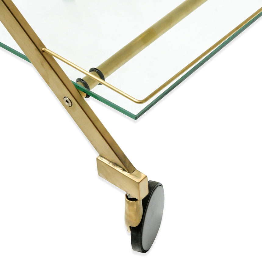 Brushed Gold Bar Cart - View 4
