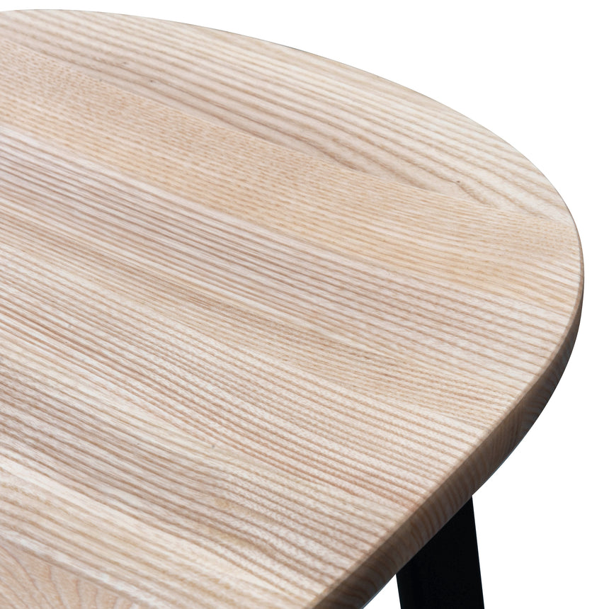 Bar Stool In Matt Black - Natural - View 6