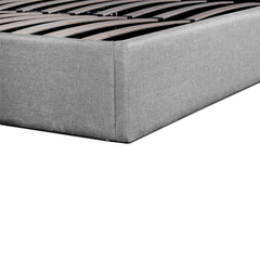 CBD6018-YO Fabric Queen Bed Frame - Pearl Grey with Storage