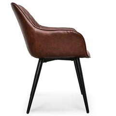 Ex Display - CDC2272-SE - Plywood Dining Chair  - Cinnamon Brown