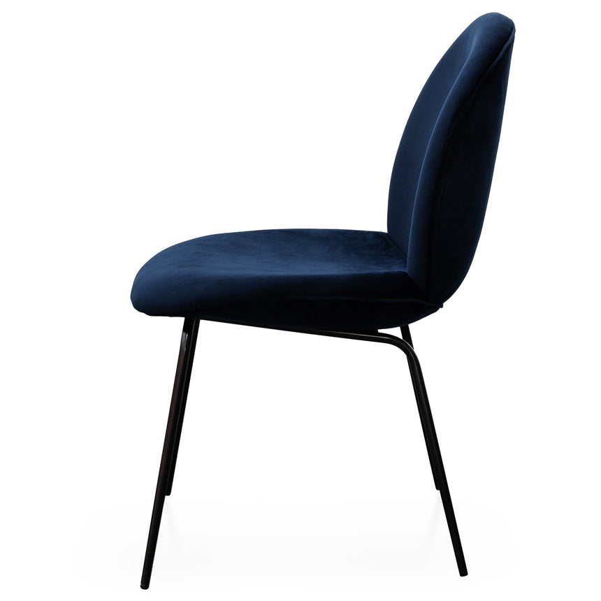 Dining Chair - Navy Velvet - View 2